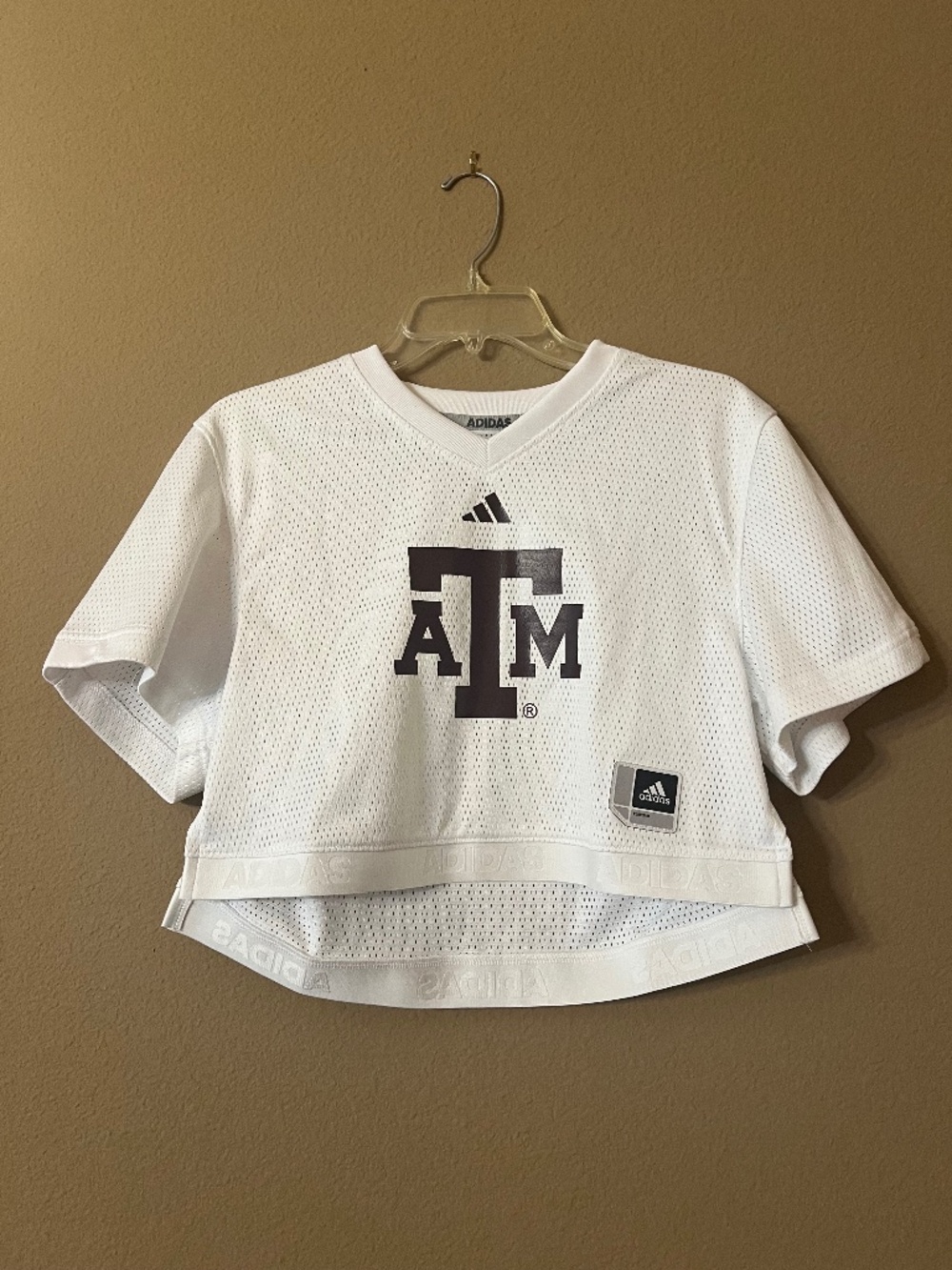 A & M adidas white crop jersey - Picture 1 of 2